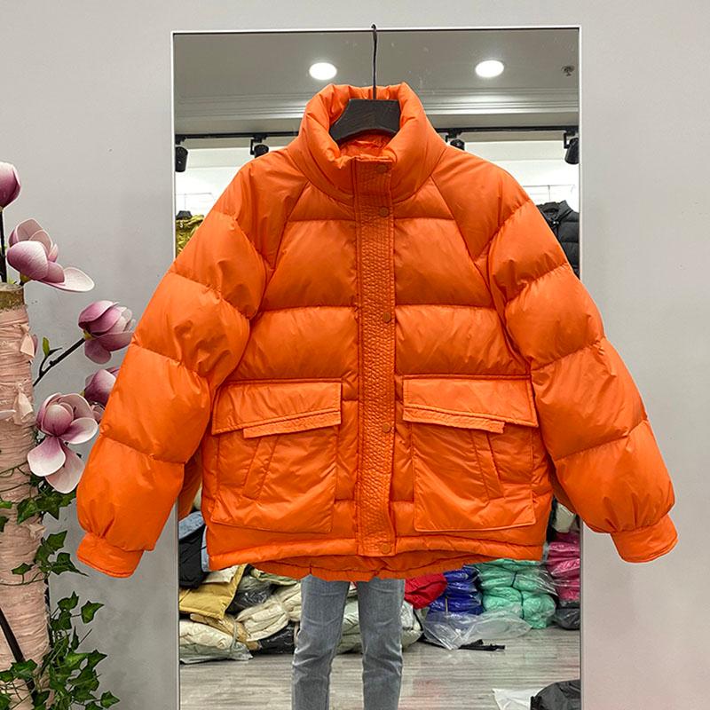 Women's Down & Parkas Orange Winter Short Puffer Jacket Women 90% White Duck Coat Bat Sleeve Loose Thick Warm Female Snow Outwear 2021, Black
Women's Down & Parkas Orange Winter Short Puffer Jacket Women 90% White Duck Coat Bat Sleeve Loose Thick Warm Female Snow Outwear 2021, Black