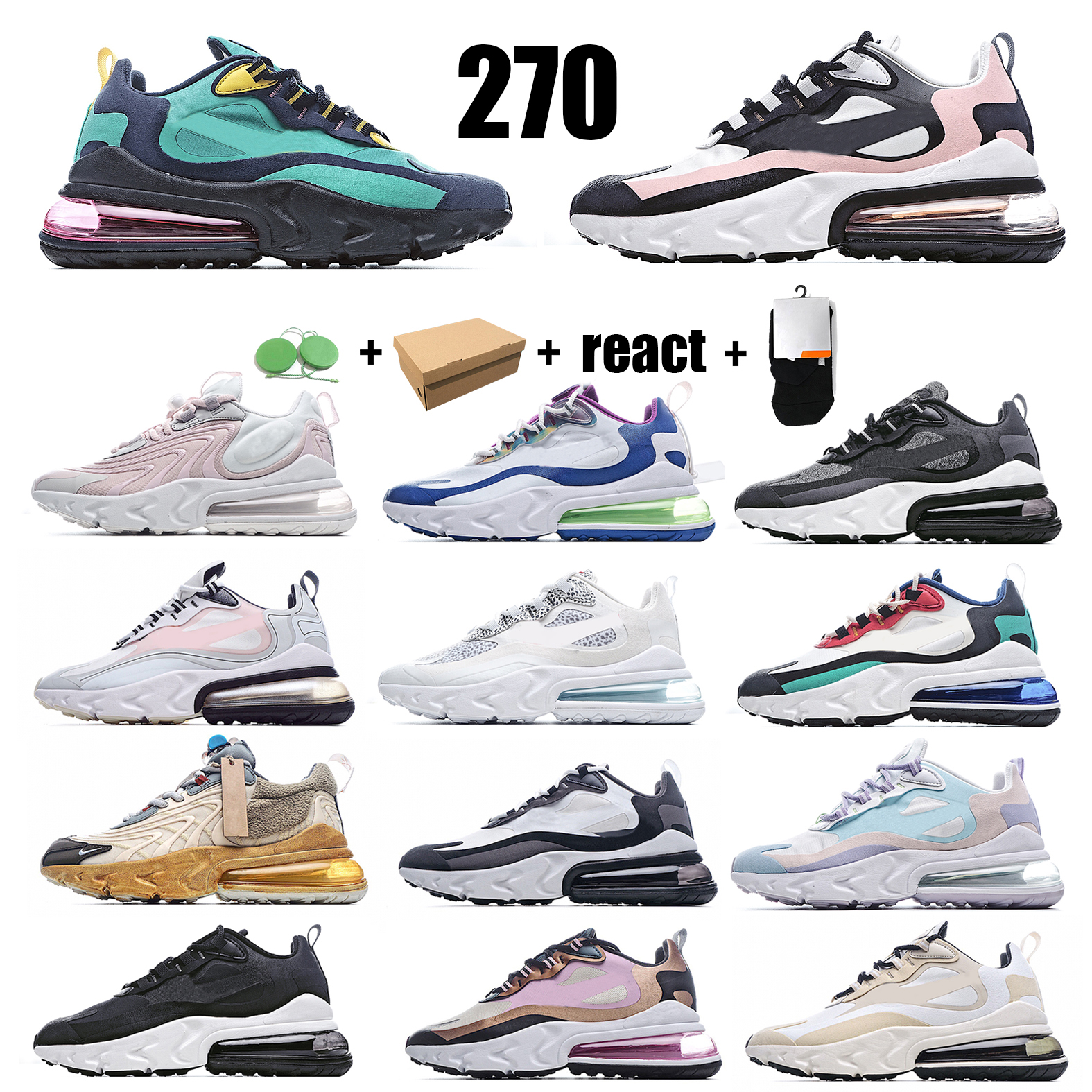 270 Sport Running Shoes react Men Women Triple Black ALL White Summer Gradient Photo Blue Punch Trainers Sneakers
270 Sport Running Shoes react Men Women Triple Black ALL White Summer Gradient Photo Blue Punch Trainers Sneakers
