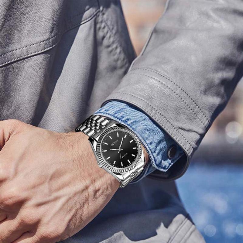 Wristwatches Men's Quartz Watch Individual Fashion Special Casual Business Dress Wrist For Men J55, Silver black
Wristwatches Men's Quartz Watch Individual Fashion Special Casual Business Dress Wrist For Men J55, Silver black