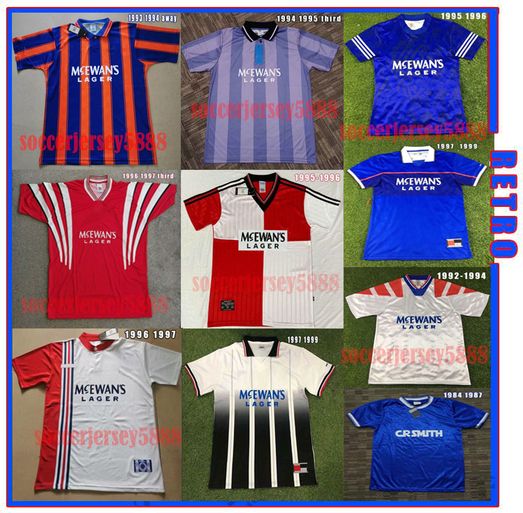 Glasgow Rangers Retro jersey 1987 1990 1992 1994 1995 1996 special edition jerseys 92 94 blue Vintage kits GASCOIGNE Classic football shirts, Black
Glasgow Rangers Retro jersey 1987 1990 1992 1994 1995 1996 special edition jerseys 92 94 blue Vintage kits GASCOIGNE Classic football shirts, Black