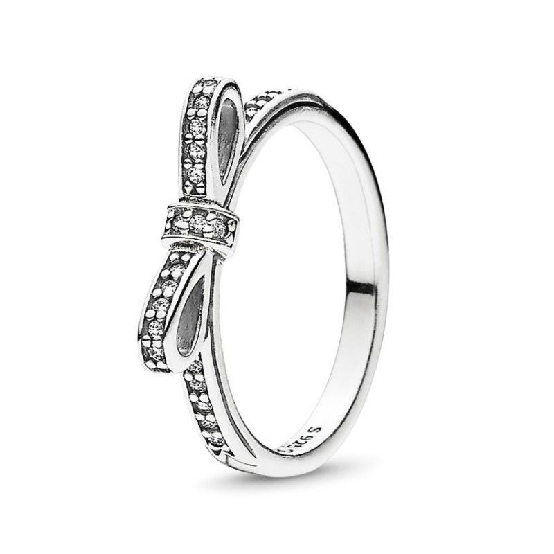 Real 925 Sterling Silver CZ Diamond BOW RING with Original box set Fit Pandora style Wedding Engagement Jewelry for Women Girls
Real 925 Sterling Silver CZ Diamond BOW RING with Original box set Fit Pandora style Wedding Engagement Jewelry for Women Girls
