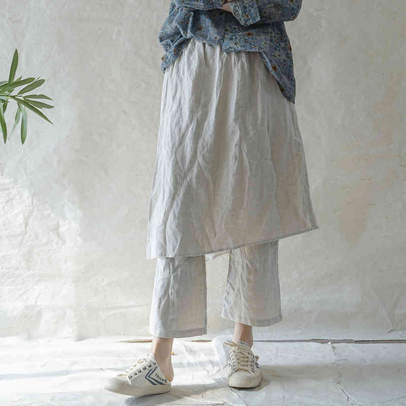 Johnature Women Linen Straight Pants Elastic Waist Solid Color Spring Pockets Patchwork Original Trouser Loose Pants 210521, Black
Johnature Women Linen Straight Pants Elastic Waist Solid Color Spring Pockets Patchwork Original Trouser Loose Pants 210521, Black