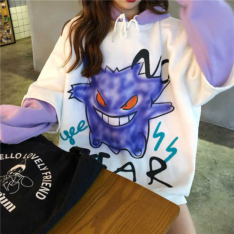 Korea Ulzzang winter fun gothic cartoon print Vintage ins long-sleeved hip-hop female punk plus size hooded sweatshirt 210608, White
Korea Ulzzang winter fun gothic cartoon print Vintage ins long-sleeved hip-hop female punk plus size hooded sweatshirt 210608, White