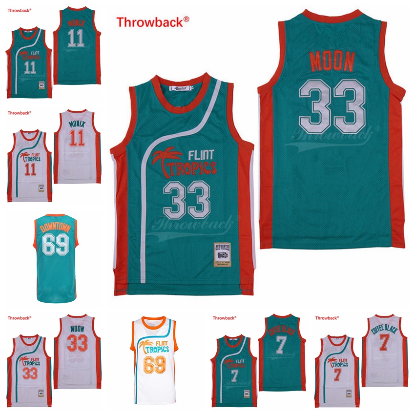 Men Flint Tropics #11 ED Monix #33 Jackie Moon #69 Downtown #7 Ed Monix Movie Stitched Jersey White Green Size S-3XL, Black
Men Flint Tropics #11 ED Monix #33 Jackie Moon #69 Downtown #7 Ed Monix Movie Stitched Jersey White Green Size S-3XL, Black