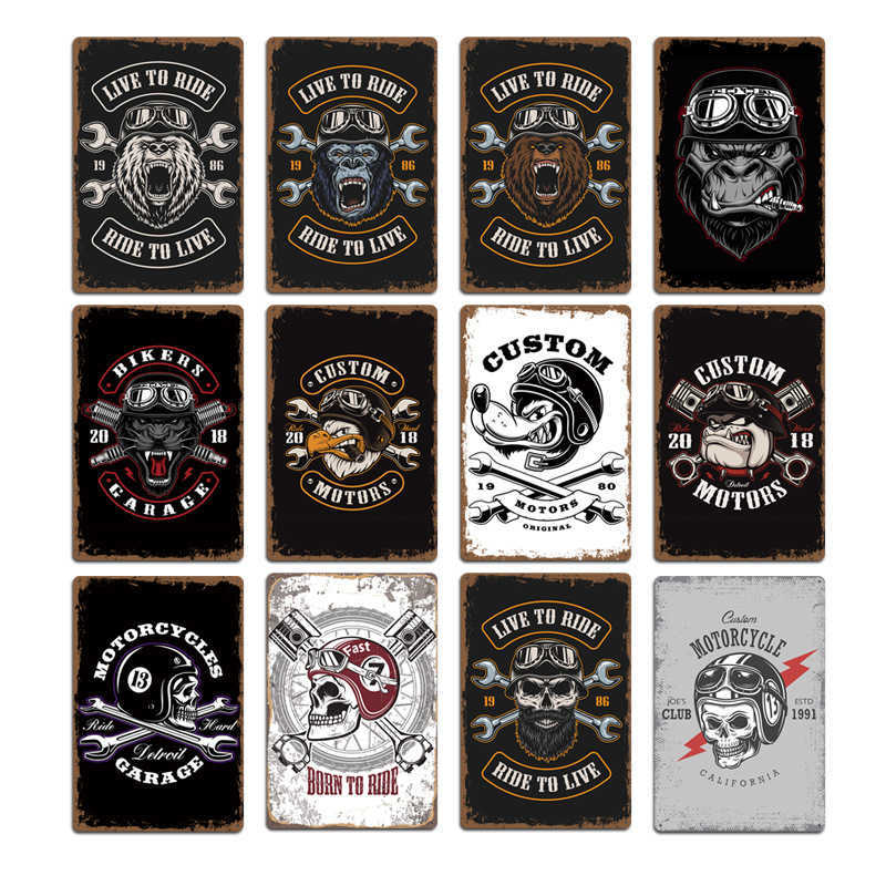 2021 New Motorcycle Skull Wolf Signs Plaques Pub Club Wall Decoration Vintage Metal Tin Sign Home Garage Decor Art Postersa
2021 New Motorcycle Skull Wolf Signs Plaques Pub Club Wall Decoration Vintage Metal Tin Sign Home Garage Decor Art Postersa