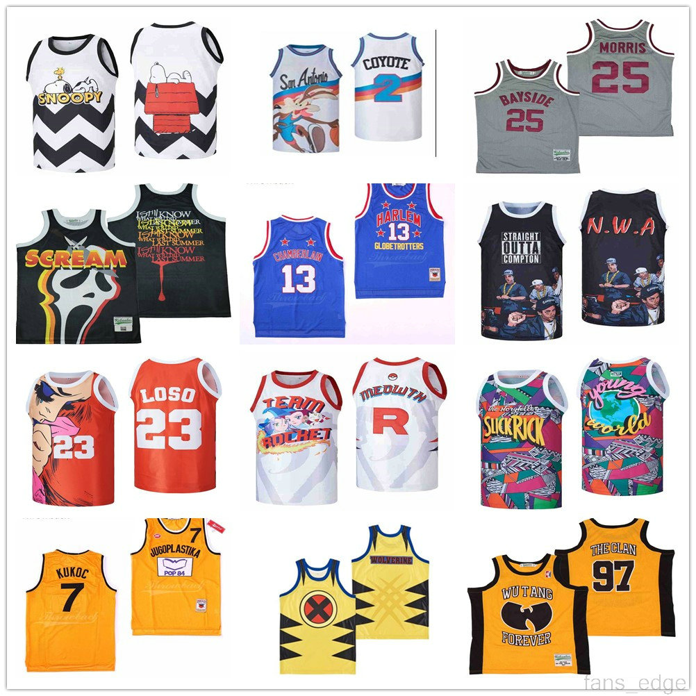 NCAA Top Quality Coyote 25 Saved By The Bell zack Morris Bayside Tigers Scream snoopy peanuts gang basketball jersey 3 Summertime shootout Movie Stitched, As picture men size s-xxl
NCAA Top Quality Coyote 25 Saved By The Bell zack Morris Bayside Tigers Scream snoopy peanuts gang basketball jersey 3 Summertime shootout Movie Stitched, As picture men size s-xxl