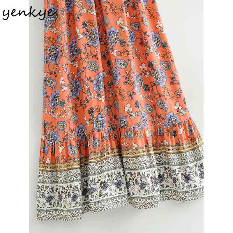 Holiday Summer Tank Dress Women Sexy V Neck Sleeveless Floral Print Vestido Mujer A-line Casual Long Maxi 210430