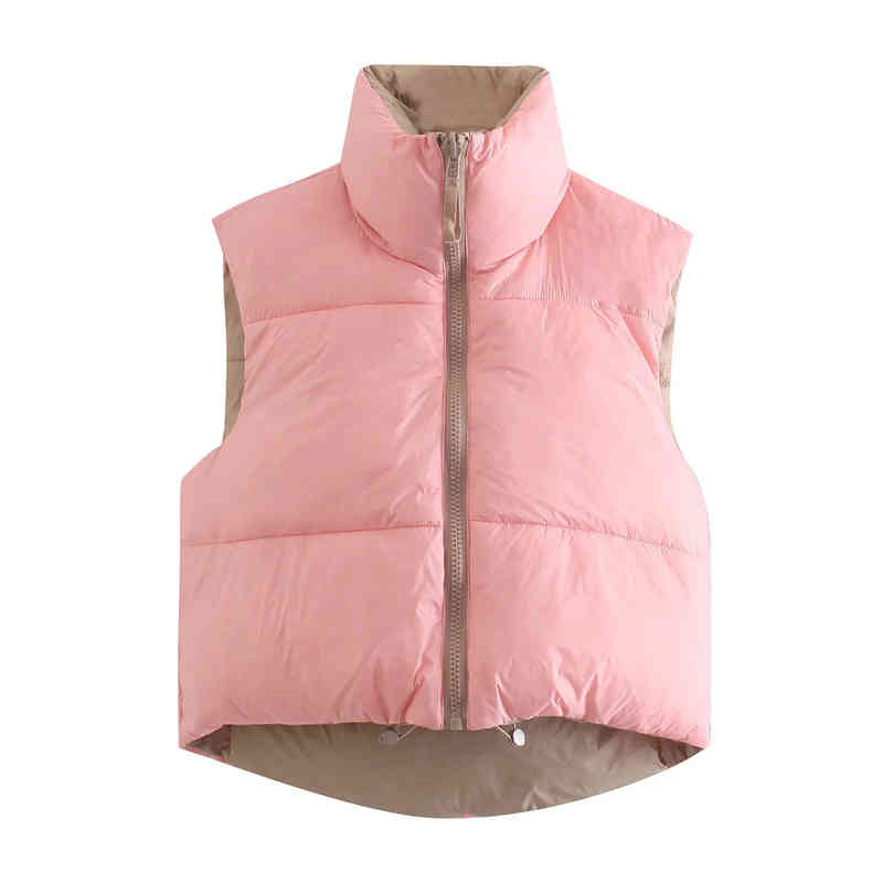 ZA Pink Short Puffer Vest [arka Spring Ladies Warm zipper Outwear Female Streetwear coat 210521, Brown1
ZA Pink Short Puffer Vest [arka Spring Ladies Warm zipper Outwear Female Streetwear coat 210521, Brown1