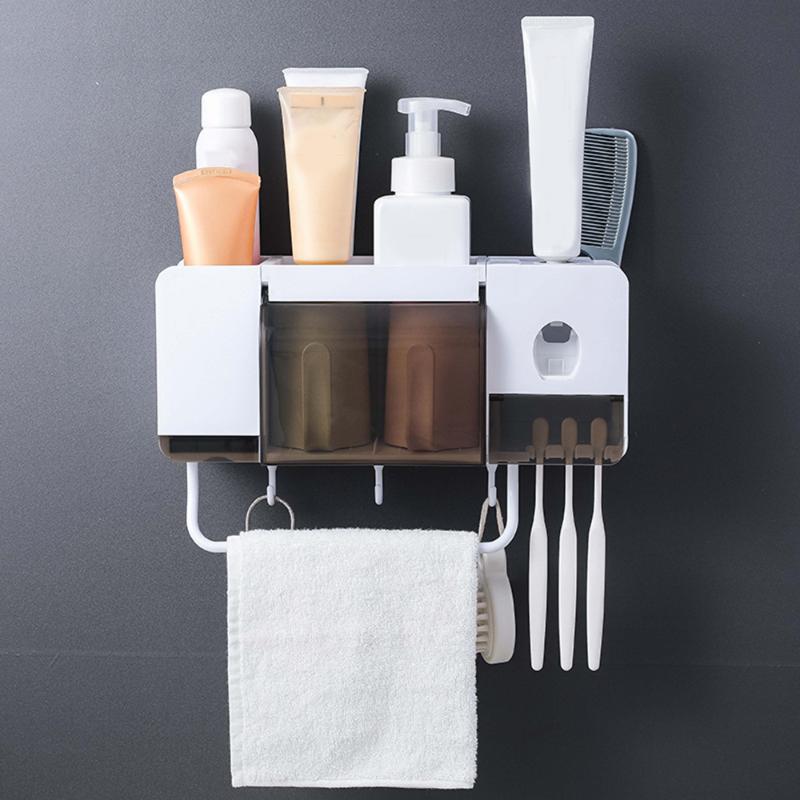 Bathroom Storage & Organization Toothbrush Holder Wall Mounted Multifunctional Set Toothpaste Squeezer Dispenser Shelves Box Case Rack
Bathroom Storage & Organization Toothbrush Holder Wall Mounted Multifunctional Set Toothpaste Squeezer Dispenser Shelves Box Case Rack