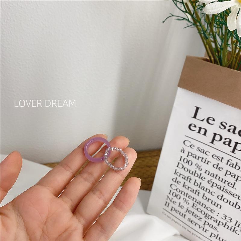 Cluster Rings 2pcs/set Acrylic Ring Set Round Resin Beaded Chain Seed Bead For Women Girls Y2k Fashion Inspired Kpop Korean 00's Style, Golden;silver
Cluster Rings 2pcs/set Acrylic Ring Set Round Resin Beaded Chain Seed Bead For Women Girls Y2k Fashion Inspired Kpop Korean 00's Style, Golden;silver