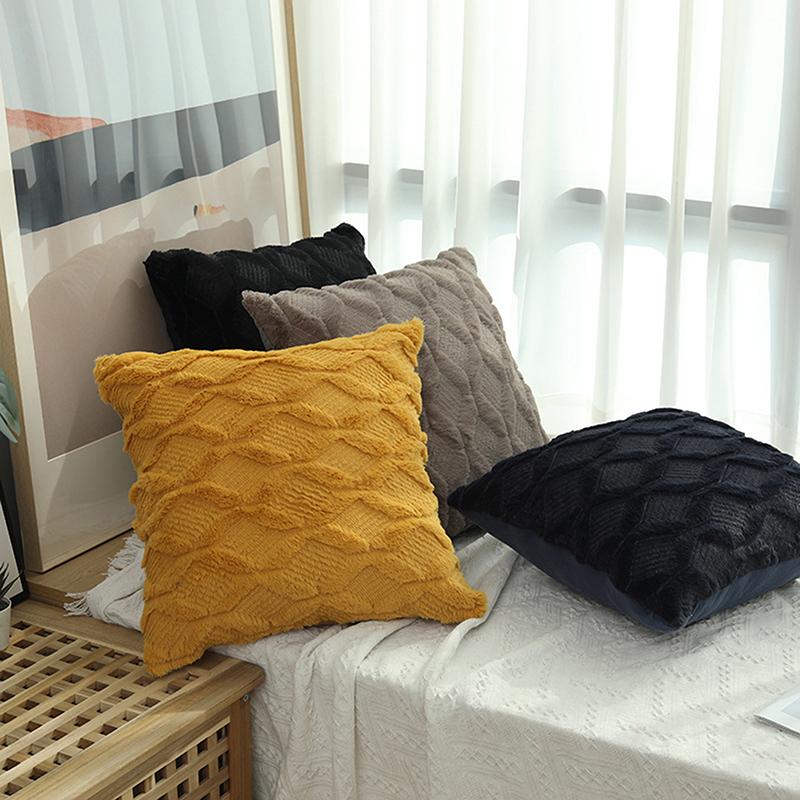 Cushion/Decorative Pillow Fur Decorative Cushion Cover Sofa Plush Pillowcase Living Room Decoration Home Decor Covers
Cushion/Decorative Pillow Fur Decorative Cushion Cover Sofa Plush Pillowcase Living Room Decoration Home Decor Covers