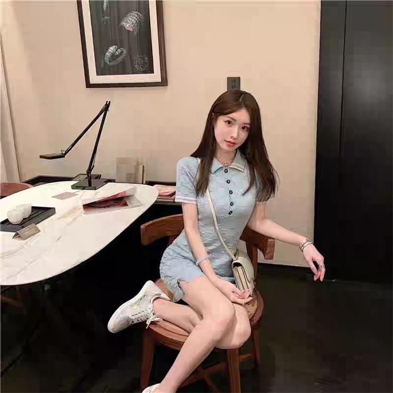 Fashion knitted dress female Hepburn style French bag hip skirt summer waist slim 210520, Blue
Fashion knitted dress female Hepburn style French bag hip skirt summer waist slim 210520, Blue