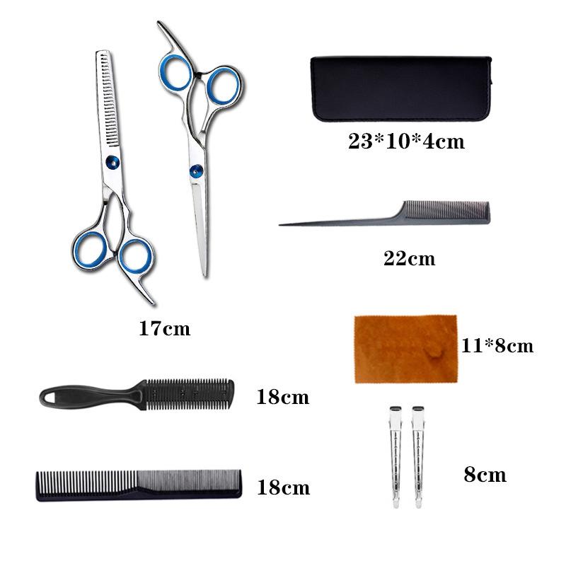 Hair Scissors 11Pcs/Set Professional Cutting Thinning Barber Shears Hairdressing Salon Set