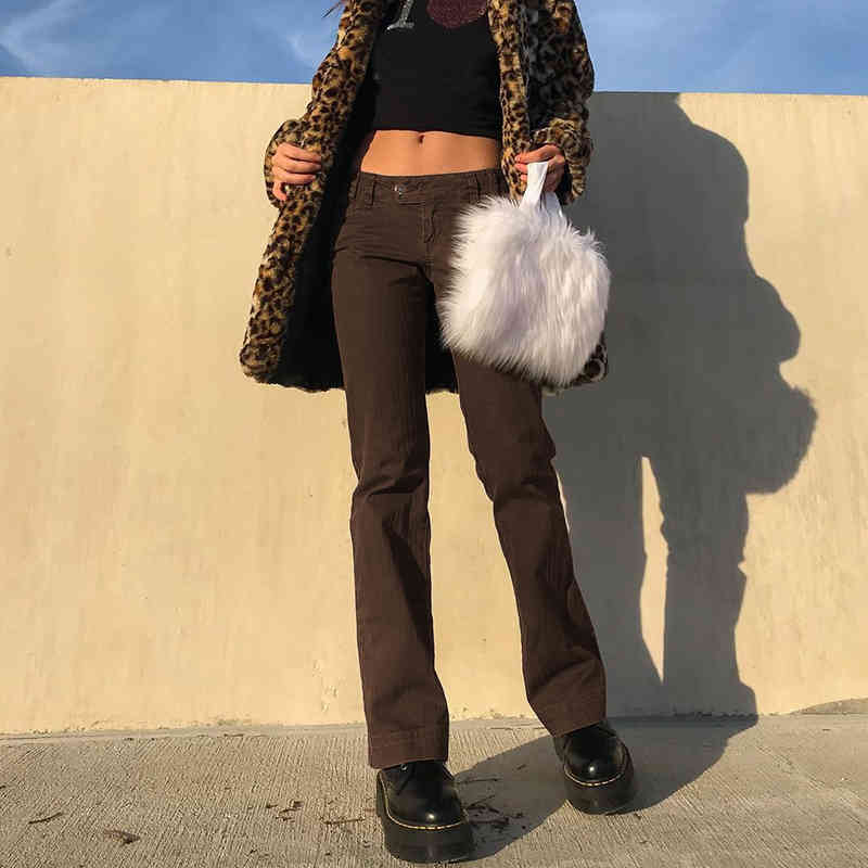 Woman flare Jeans middle Waist Clothes coffee Denim Clothing Streetwear Vintage Quality Fashion Harajuku Straight Pants 210524
Woman flare Jeans middle Waist Clothes coffee Denim Clothing Streetwear Vintage Quality Fashion Harajuku Straight Pants 210524