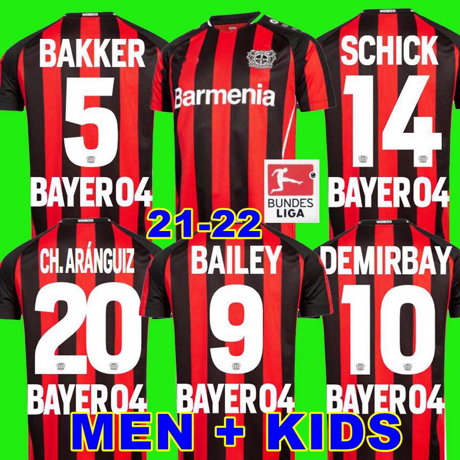 21 22 Leverkusen Soccer Jersey 2021 2022 Bayer 04 DEMIRBAY Wirtz Football Shirt HOME CH Aranguiz Paulo Schick Football Camisetas MEN KIDS Bailey BAKKER, Home adult patch
21 22 Leverkusen Soccer Jersey 2021 2022 Bayer 04 DEMIRBAY Wirtz Football Shirt HOME CH Aranguiz Paulo Schick Football Camisetas MEN KIDS Bailey BAKKER, Home adult patch