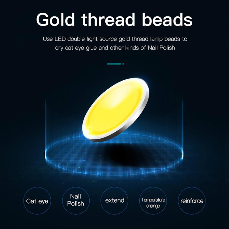 Nail Dryers UV LED Lamp High Power Dryer For Curing All Gel Polish Manicure Smart Motion Sensor LCD Display Lampara Uñas