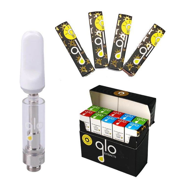 GLO Extracts Glass Carts Atomizer Ceramic Coil Vape Cartridges 0.8ml 1ml Empty 510 Thread Thick Oil Cartridge with Packaging Vaporizer
GLO Extracts Glass Carts Atomizer Ceramic Coil Vape Cartridges 0.8ml 1ml Empty 510 Thread Thick Oil Cartridge with Packaging Vaporizer