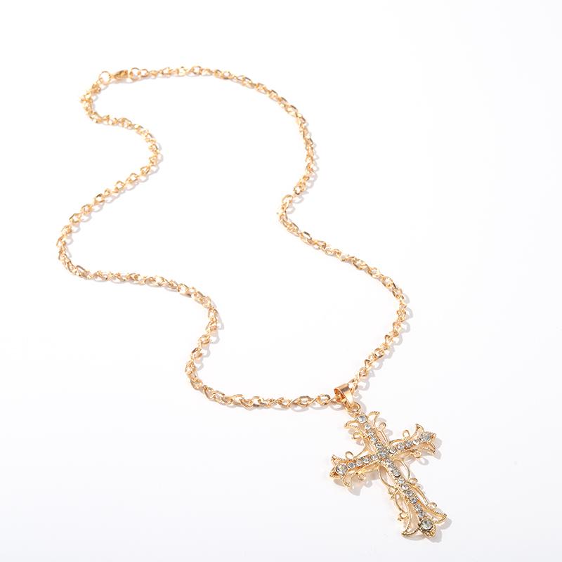 Pendant Necklaces Gold Cross Rhinestone Choker Chains Vintage Baroque Jewelry Valentine's Day Gift For Friends Lover
Pendant Necklaces Gold Cross Rhinestone Choker Chains Vintage Baroque Jewelry Valentine's Day Gift For Friends Lover