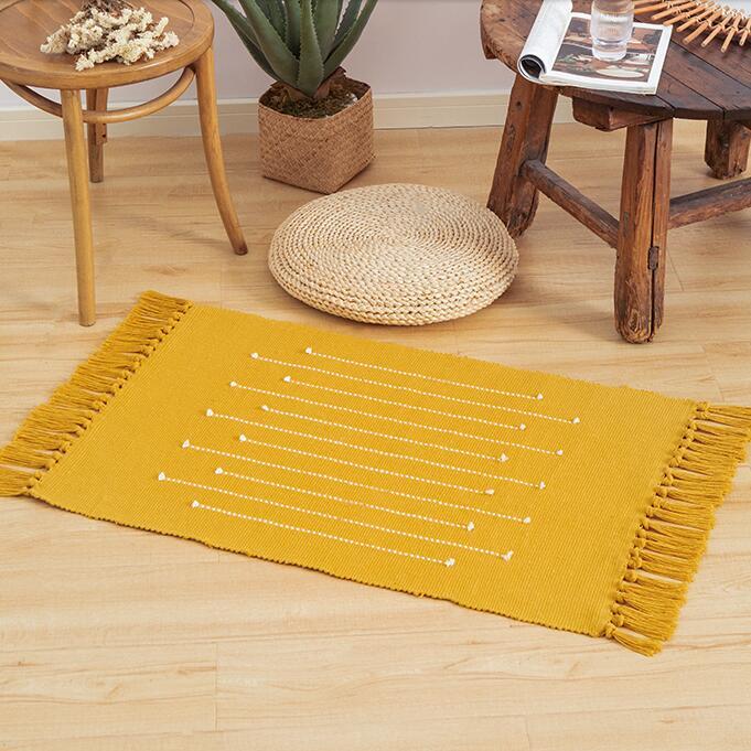 Carpets Modern Tassel Retro Bohemian Carpet Hand Woven Cotton Linen Rug Bedside Floor Mat Living Room Bedroom Home Decor
Carpets Modern Tassel Retro Bohemian Carpet Hand Woven Cotton Linen Rug Bedside Floor Mat Living Room Bedroom Home Decor