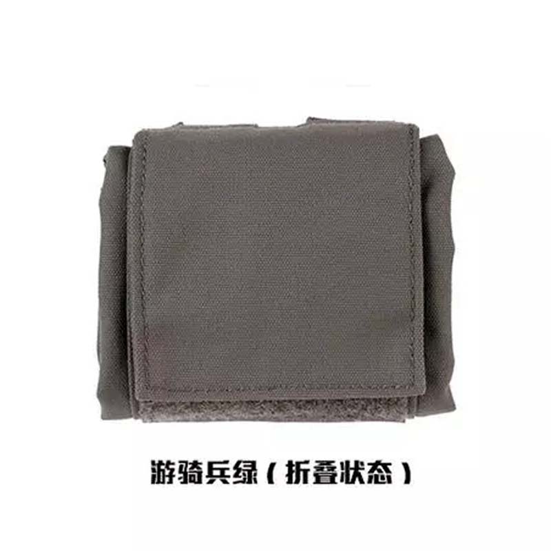 Outdoor Mini Foldable Magazine Drop Dump Pouch Tactical ROLL-UP Molle Pouch Storage Bag Cordura