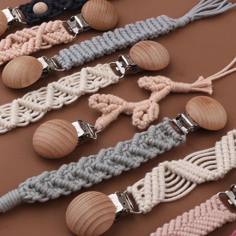 Pacifiers# Crochet Pacifier Clip Chain Woven Cotton Rope BPA-free DIY Dummy Nipple Holder Soother Baby Teething Chewable Toys
Pacifiers# Crochet Pacifier Clip Chain Woven Cotton Rope BPA-free DIY Dummy Nipple Holder Soother Baby Teething Chewable Toys