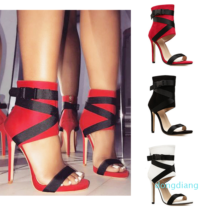 Women black gladiator sandals sexy open toe cross tied summer 11.5cm high heels lady dress shoes EU43, Red
Women black gladiator sandals sexy open toe cross tied summer 11.5cm high heels lady dress shoes EU43, Red