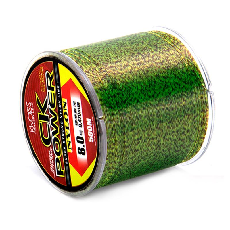 

Braid Line 500m Invisible Spoted Fishing Monofilament 3D Bionic Fluorocarbon Coated Speckle Carp Nylon Thread Fish