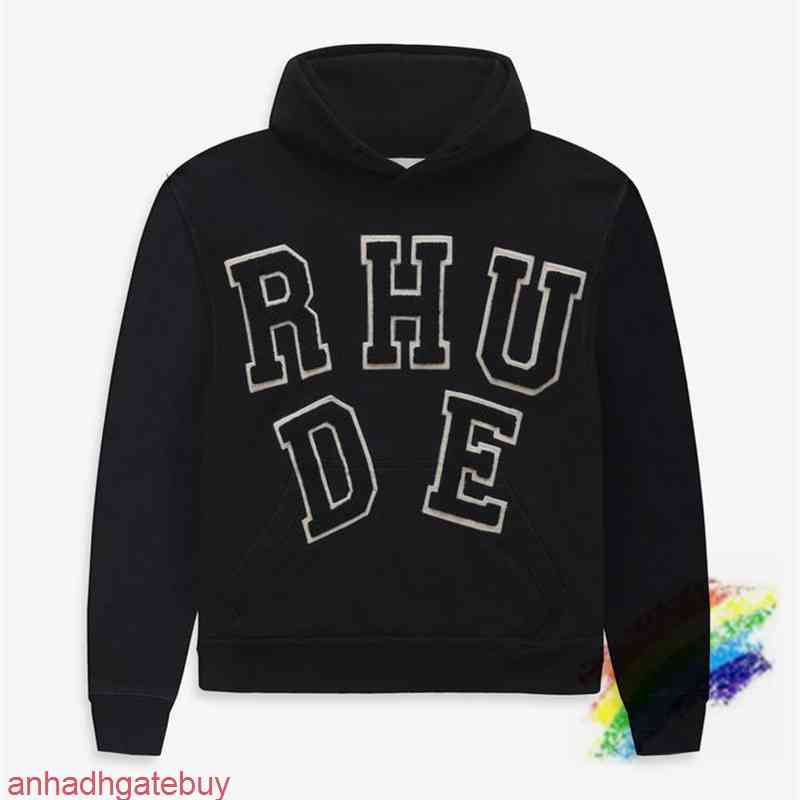 Black RHUDE Hoodie Men Women 1:1 High Quality Hooded Towel Embroidery Sweatshirts Oversize Solid Pullover
Black RHUDE Hoodie Men Women 1:1 High Quality Hooded Towel Embroidery Sweatshirts Oversize Solid Pullover
