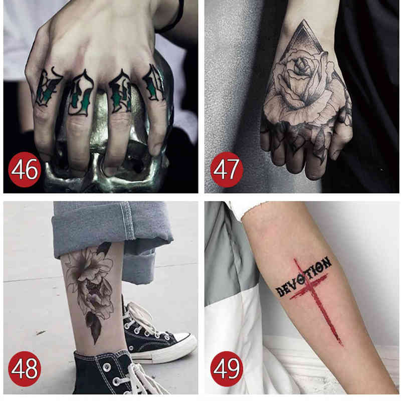 10pcs/set waterproof temporary tattoo words hand rose flowers letter tattoo designs finger sleeve arm band tatoo sticker fake
10pcs/set waterproof temporary tattoo words hand rose flowers letter tattoo designs finger sleeve arm band tatoo sticker fake