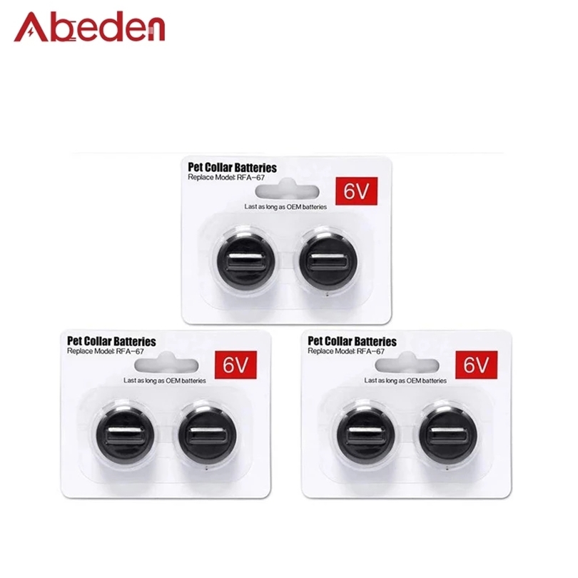 6pcs/set 6V Pet Collar Replacement Battery Compatible with PetSafe RFA-67 280mAh Round Batteries for Dog Training Control 210911
6pcs/set 6V Pet Collar Replacement Battery Compatible with PetSafe RFA-67 280mAh Round Batteries for Dog Training Control 210911