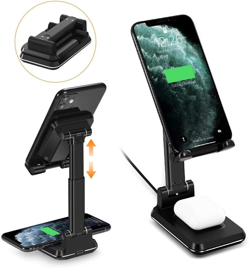 Cell Phone Mounts & Holders 2 In 1 Wireless Charger Stand,Angle&Height Adjustable Dual 10W Charging Desk Dock Holder
Cell Phone Mounts & Holders 2 In 1 Wireless Charger Stand,Angle&Height Adjustable Dual 10W Charging Desk Dock Holder