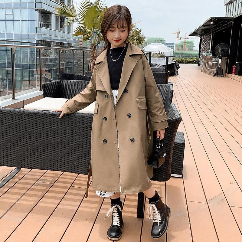 Coat Girls Trench Coats Double Breasted Jacket Children Clothing Solid Tops Kids Khaki Windbreaker Spring Autumn Teenage Outerwear, Blue;gray
Coat Girls Trench Coats Double Breasted Jacket Children Clothing Solid Tops Kids Khaki Windbreaker Spring Autumn Teenage Outerwear, Blue;gray