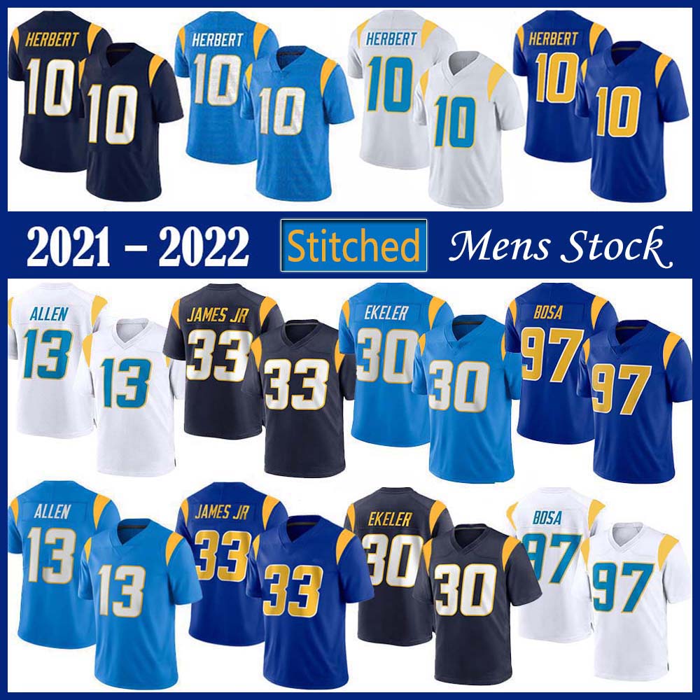 10 Justin Herbert LA Mens Stock Football Jersey 97 Joey Bosa 13 Keenan Allen 33 Derwin James Jr 30 Austin Ekeler High Quality Stitched jerseys, Black;red
10 Justin Herbert LA Mens Stock Football Jersey 97 Joey Bosa 13 Keenan Allen 33 Derwin James Jr 30 Austin Ekeler High Quality Stitched jerseys, Black;red
