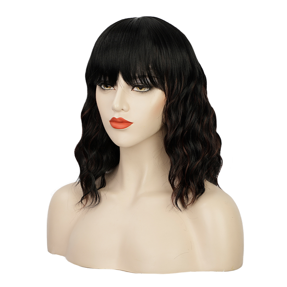 ladies 14 inch short curly synthetic wig fashion women wigs