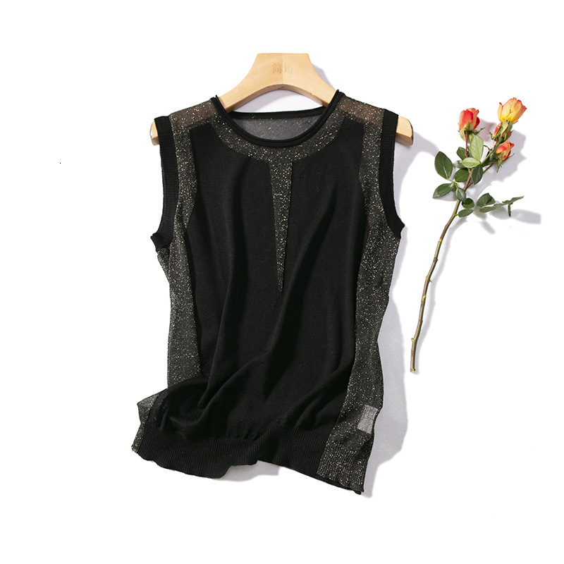 Tops Shirt Mysterious and provocative, shining light luxury ~ semi perspective stitched fine wool knitted vest, crimped collar sleeveless sweater, White
Tops Shirt Mysterious and provocative, shining light luxury ~ semi perspective stitched fine wool knitted vest, crimped collar sleeveless sweater, White
