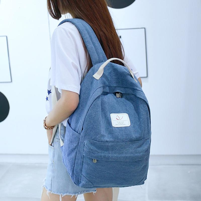 Women Denim Schoolbag Waterproof Large Blue Backpacks For Teenagers Girls Big Capacity Mochila Bookbags University Students School Bags 
Women Denim Schoolbag Waterproof Large Blue Backpacks For Teenagers Girls Big Capacity Mochila Bookbags University Students School Bags