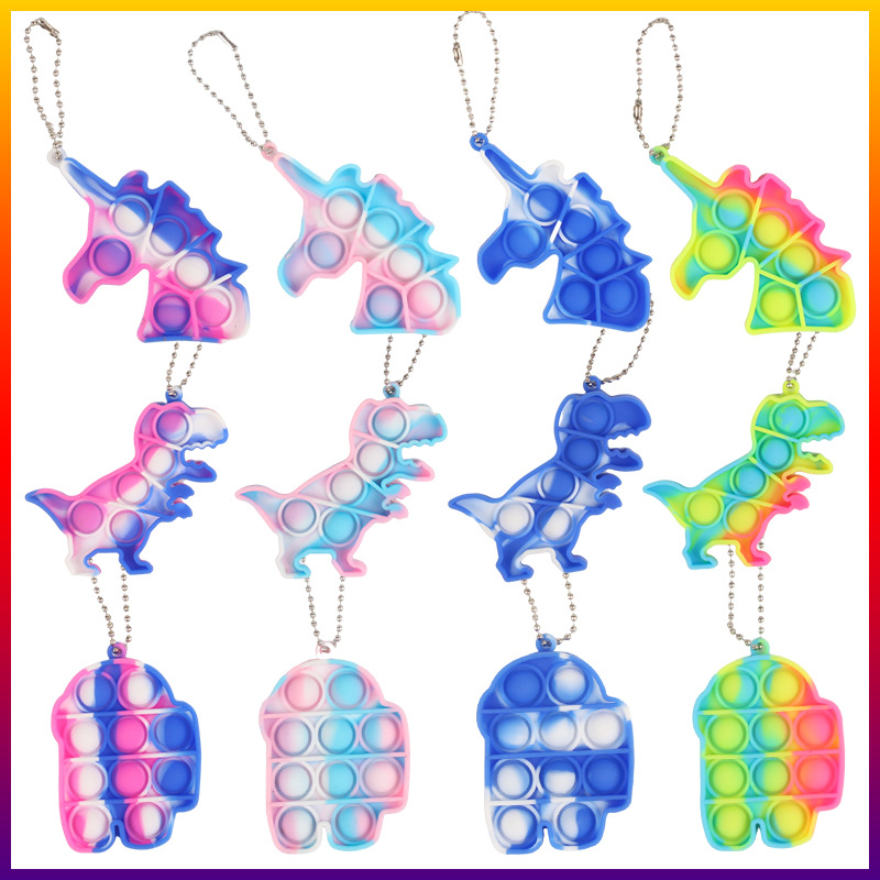 Pop It Fidget Toys Keychain Rings Simple Push Bubble Poppers Decompression Toy Key Chain Soft Rainbow Sensory Reusable Squeeze Anti Stress B, Slivery;golden
Pop It Fidget Toys Keychain Rings Simple Push Bubble Poppers Decompression Toy Key Chain Soft Rainbow Sensory Reusable Squeeze Anti Stress B, Slivery;golden