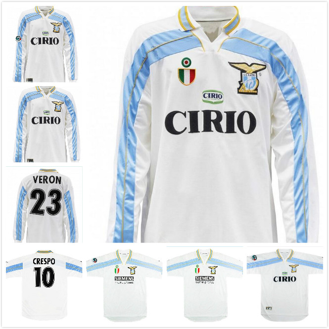 1999 2000 2001 Lazio away retro jersey SALAS MIHAJLOVIC VERON STANKOVIC MANCINI NESTA NEDVED INZAGHI Crespo classic vintage football shirt, Black;yellow
1999 2000 2001 Lazio away retro jersey SALAS MIHAJLOVIC VERON STANKOVIC MANCINI NESTA NEDVED INZAGHI Crespo classic vintage football shirt, Black;yellow