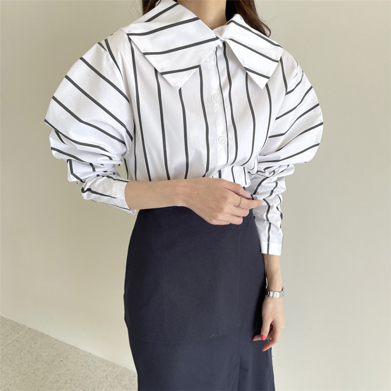 Brief Streetwear Bare-Should Sexy Prom Loose Tops Party Office Lady Shirts Elegance All Match Stylish Blouses 210421