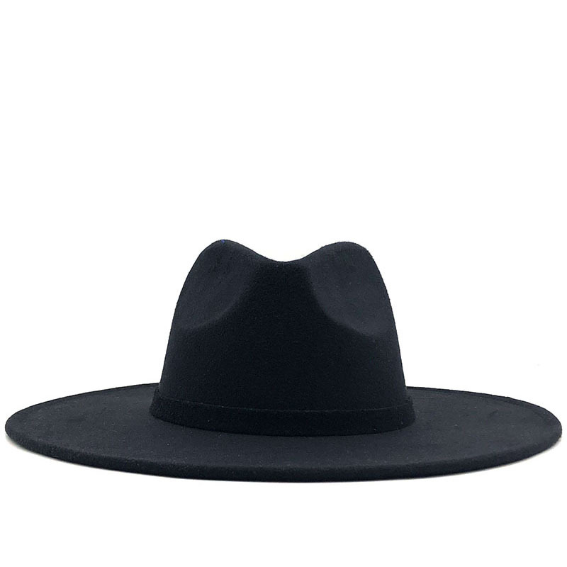 European American Autumn and Winter Woolen Big Jazz Top Hat Womens Fashion Casual Concave Shape Wide Brim Fedora 58cm, Dark khaki
European American Autumn and Winter Woolen Big Jazz Top Hat Womens Fashion Casual Concave Shape Wide Brim Fedora 58cm, Dark khaki