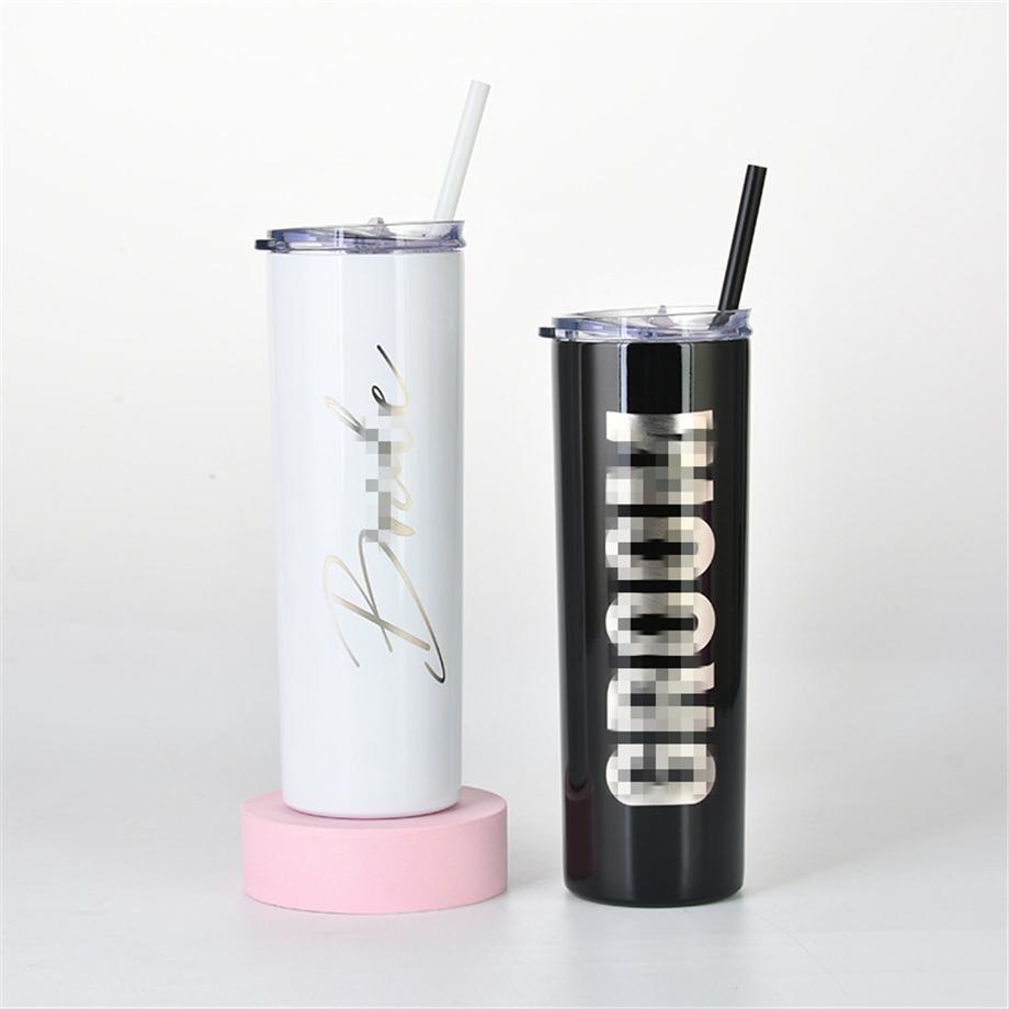 Sublimation 20oz 30oz Skinny Mug Sublimating 600ml 900ml Slim Tumbler Blank or Photo On Cup Straight Water Wine Glass Make Your Design Be Real Free PP