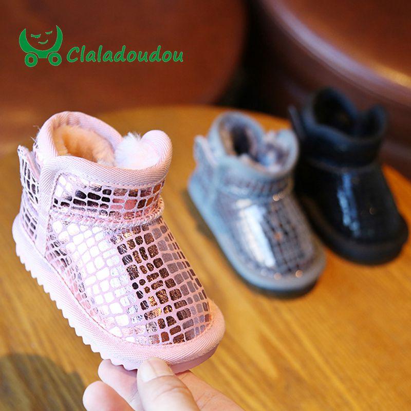 Boots Claladoudou 12-16cm Baby Girls Boys Bling Genuine Leather Winter Black Pink Warm Plush Ankle Toddler Rubber Boot, Black;grey
Boots Claladoudou 12-16cm Baby Girls Boys Bling Genuine Leather Winter Black Pink Warm Plush Ankle Toddler Rubber Boot, Black;grey