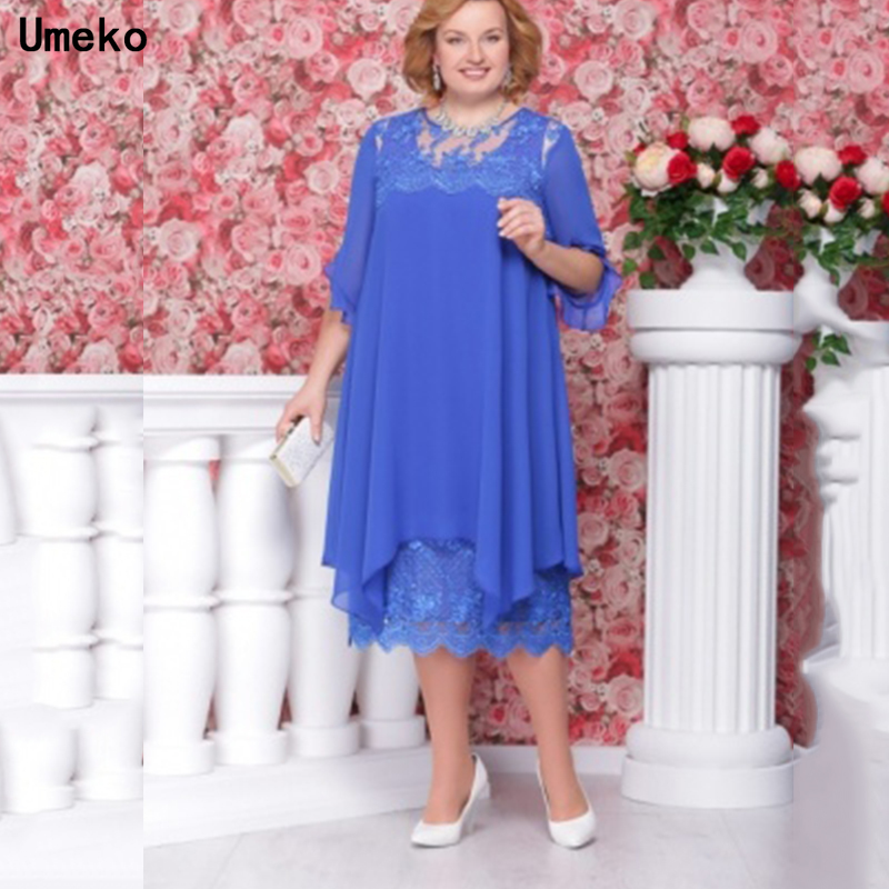 Umeko 2021 Fashion Dress Lace Dress Plus Size Dress Party Midi Vestidos Female Plus Size, Sky blue
Umeko 2021 Fashion Dress Lace Dress Plus Size Dress Party Midi Vestidos Female Plus Size, Sky blue