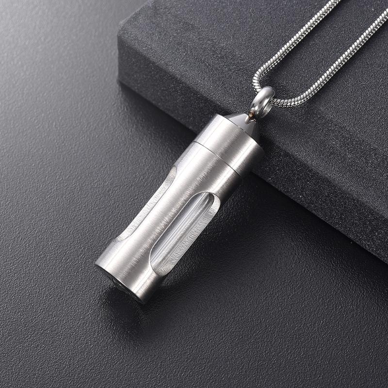 Pendant Necklaces 316L Stainless Steel Cylinder Tube Cremation Glass Locket Ashes Urn Necklace For Pet/Human Memorial Jewelry
Pendant Necklaces 316L Stainless Steel Cylinder Tube Cremation Glass Locket Ashes Urn Necklace For Pet/Human Memorial Jewelry