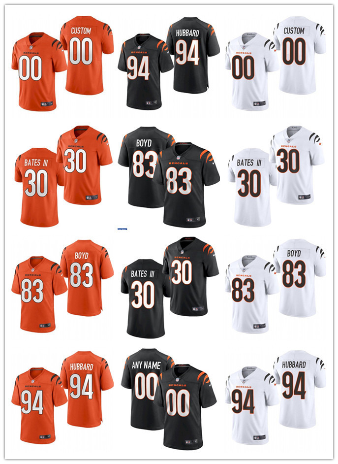 Mens Womens Youth Cincinnati''Bengals''30 Jessie Bates III 94 Sam Hubbard 83 Tyler Boyd Black orange Custom Football Jerseys, Colour
Mens Womens Youth Cincinnati''Bengals''30 Jessie Bates III 94 Sam Hubbard 83 Tyler Boyd Black orange Custom Football Jerseys, Colour