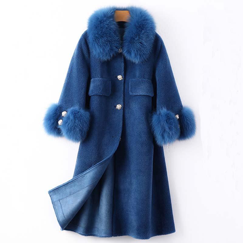 Women's Wool & Blends 2021 Lady Real Blend Fur Coat Collar And Cuff Winter Jacket Women Warm Long Outerwear Granulated Velvet Parka, Pink
Women's Wool & Blends 2021 Lady Real Blend Fur Coat Collar And Cuff Winter Jacket Women Warm Long Outerwear Granulated Velvet Parka, Pink