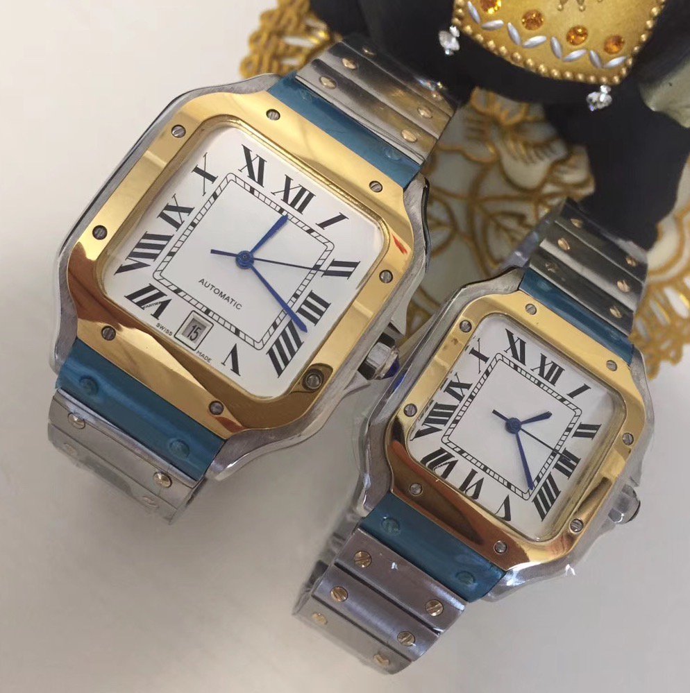 Man Automatic Movement Mechanical Watch Stainless watchcase Steel Band Watches Male Clock White Face Silver and Gold Color 035, Silver 39.5mm with date
Man Automatic Movement Mechanical Watch Stainless watchcase Steel Band Watches Male Clock White Face Silver and Gold Color 035, Silver 39.5mm with date