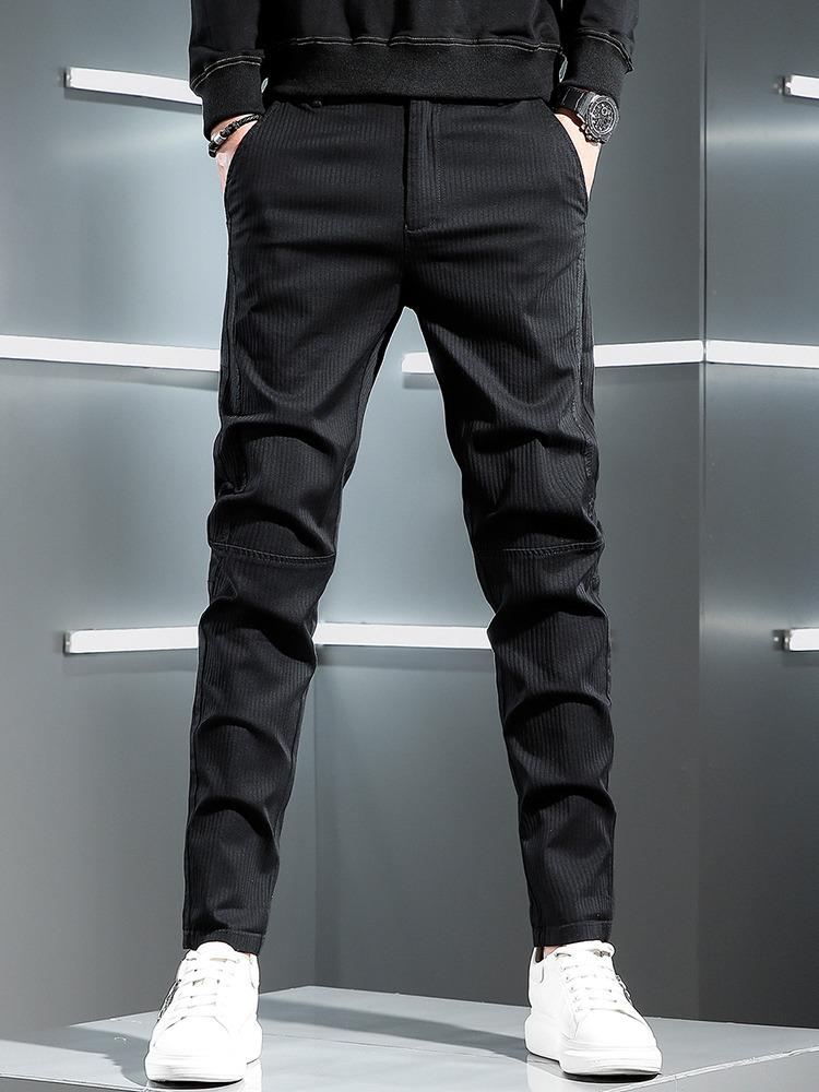 Men's Pants Autumn Black Casual Men Korean Style Fashion Striped Golf Slim Fit Trousers
Men's Pants Autumn Black Casual Men Korean Style Fashion Striped Golf Slim Fit Trousers