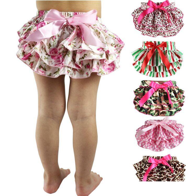 Mix 21 colors Baby Bloomers Girls Pettiskirt TUTU underwear Panties Toddle Kids Underpants infant newborn ruffled satin PP pants Kids