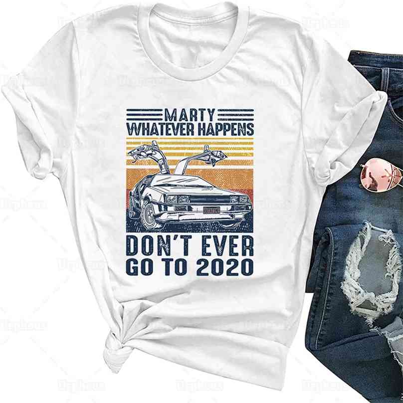 Unisex Retro Style Marty Whatever Happens Dont Ever Go To Funny T Shirt Time Travel Graphic Cotton Tees 210720, White
Unisex Retro Style Marty Whatever Happens Dont Ever Go To Funny T Shirt Time Travel Graphic Cotton Tees 210720, White